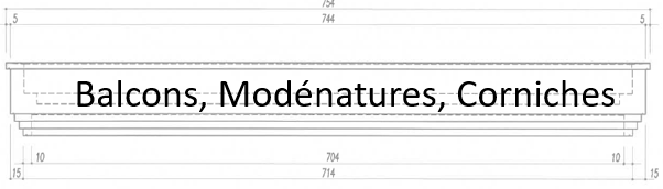 BALCONS MODENATURES CORNICHES